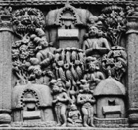 Figure 114. The Gift of Jetavana (Sanci)