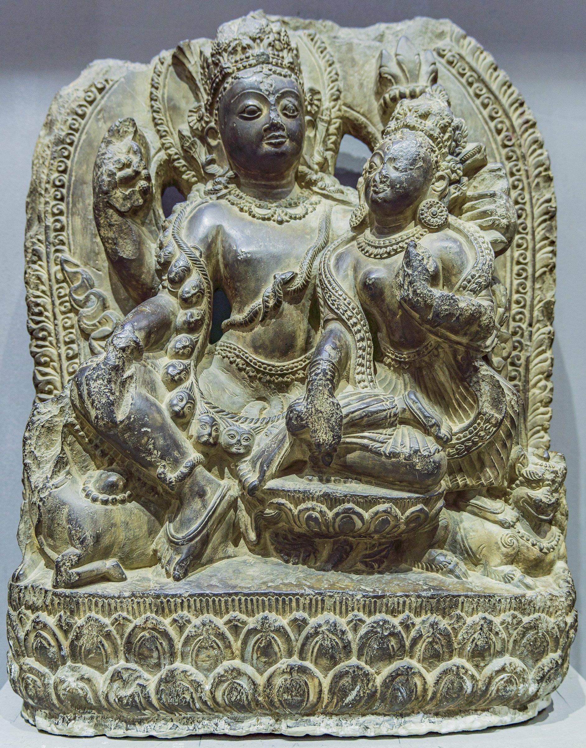 Uma-Mahesvara (four-handed Shiva)