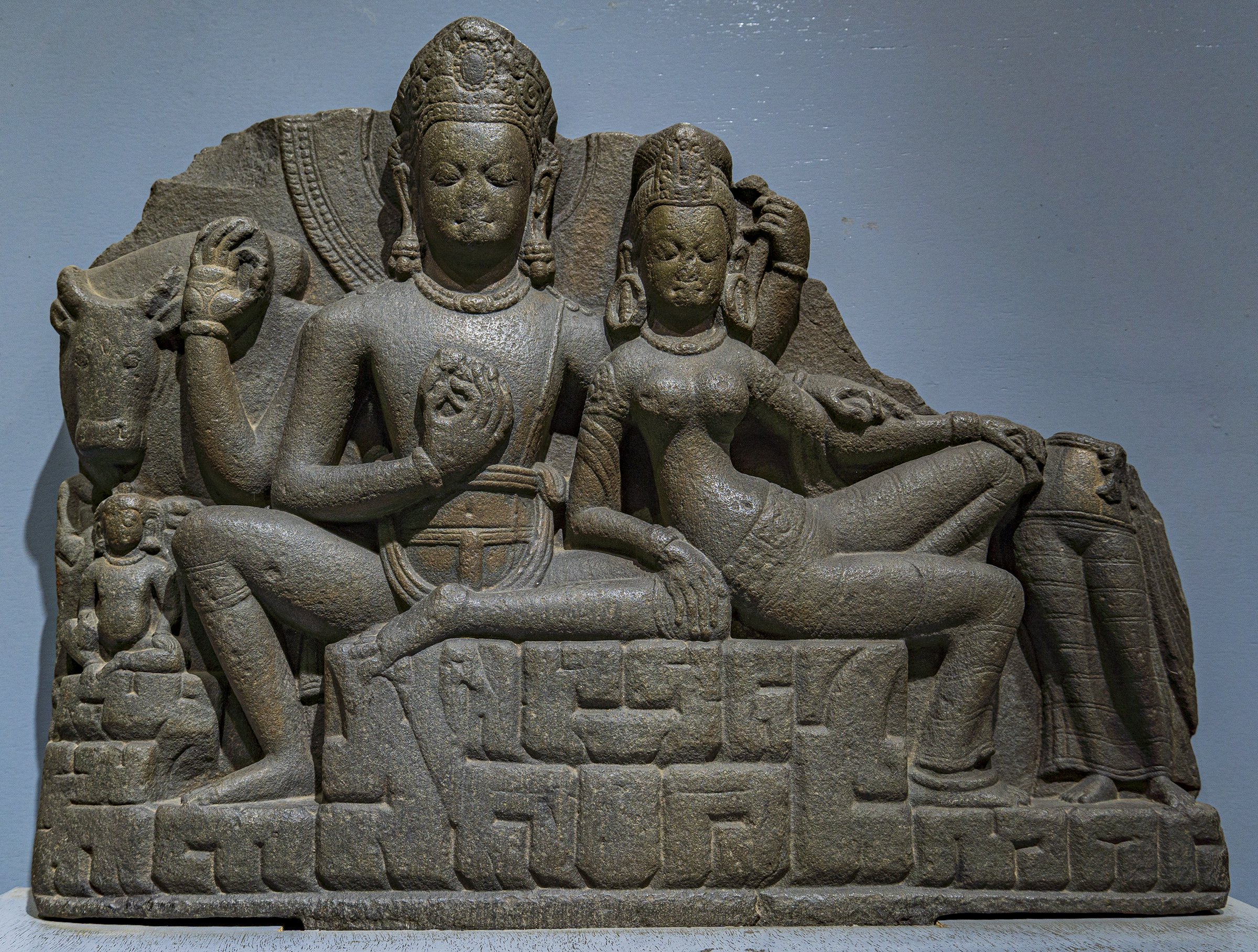 Uma-Mahesvara (with Kumar and Nandi)