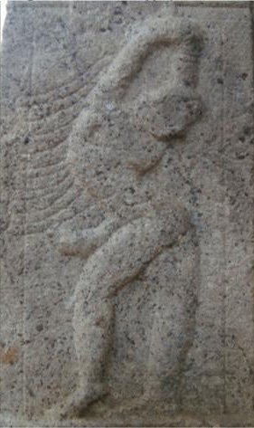 Yogic practitioner in a parshvottasana