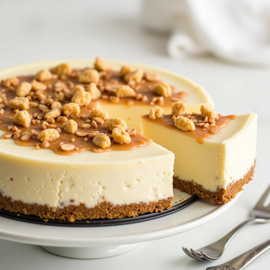 Almond Roca Cheesecake (recipe and tips)