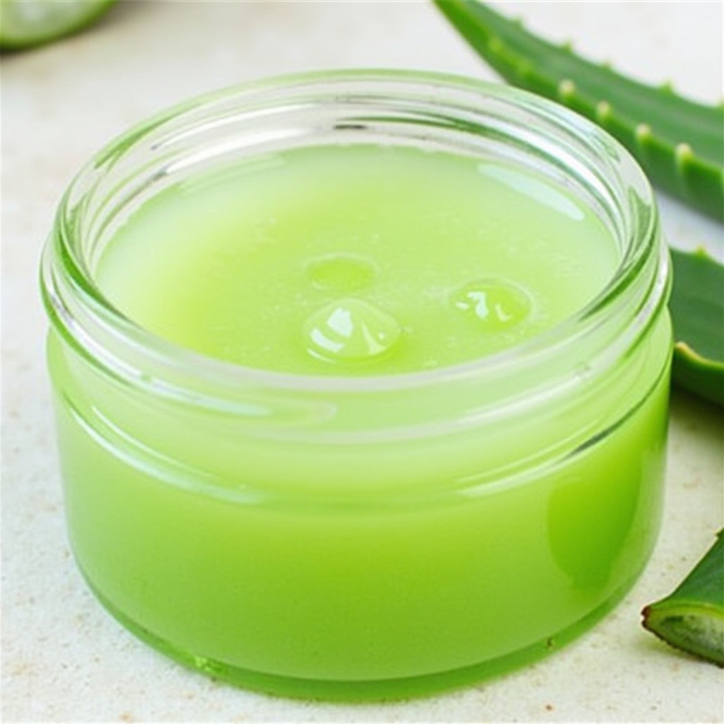 Feuchtigkeitsspendende Aloe Vera Maske gegen Hautreizungen