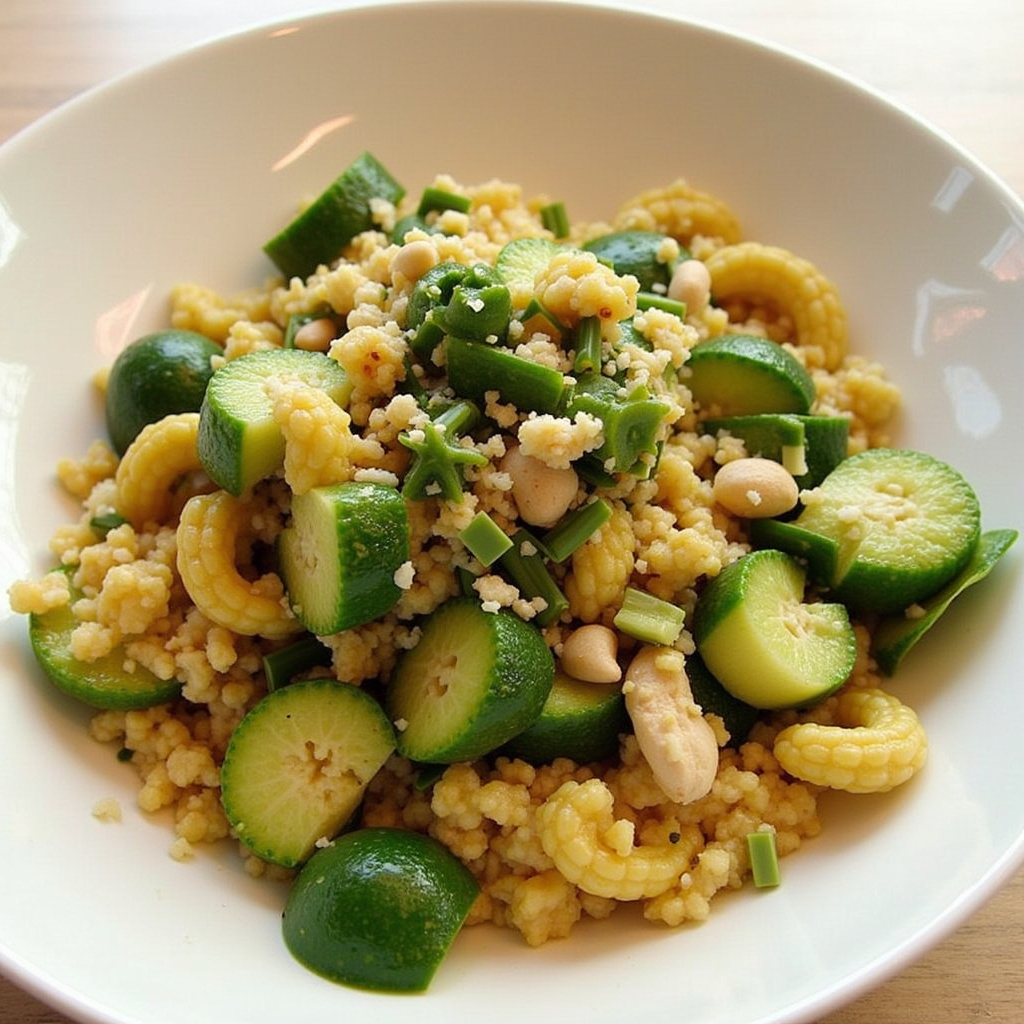 Erfrischender Kaktussalat mit Avocado und Kse