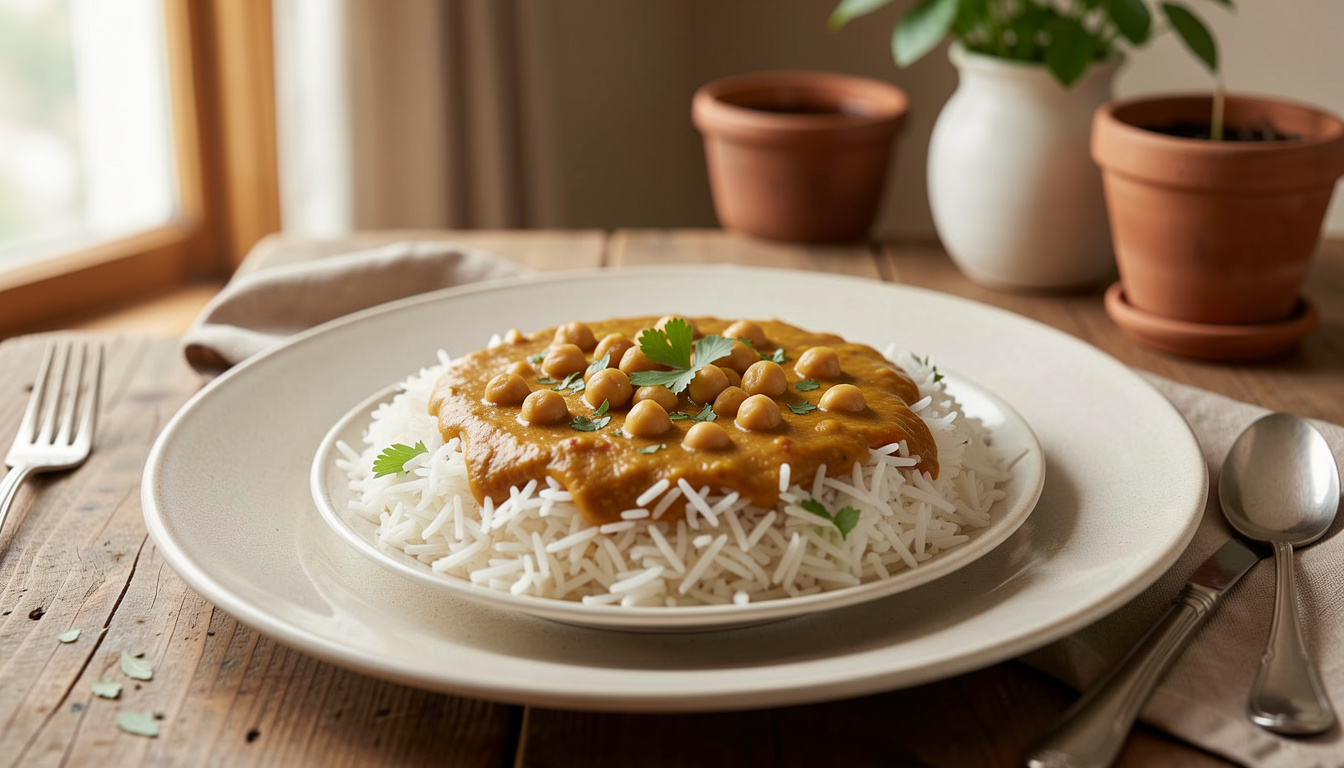 Chickpea Curry With Basmati Rice (recipe and tips)