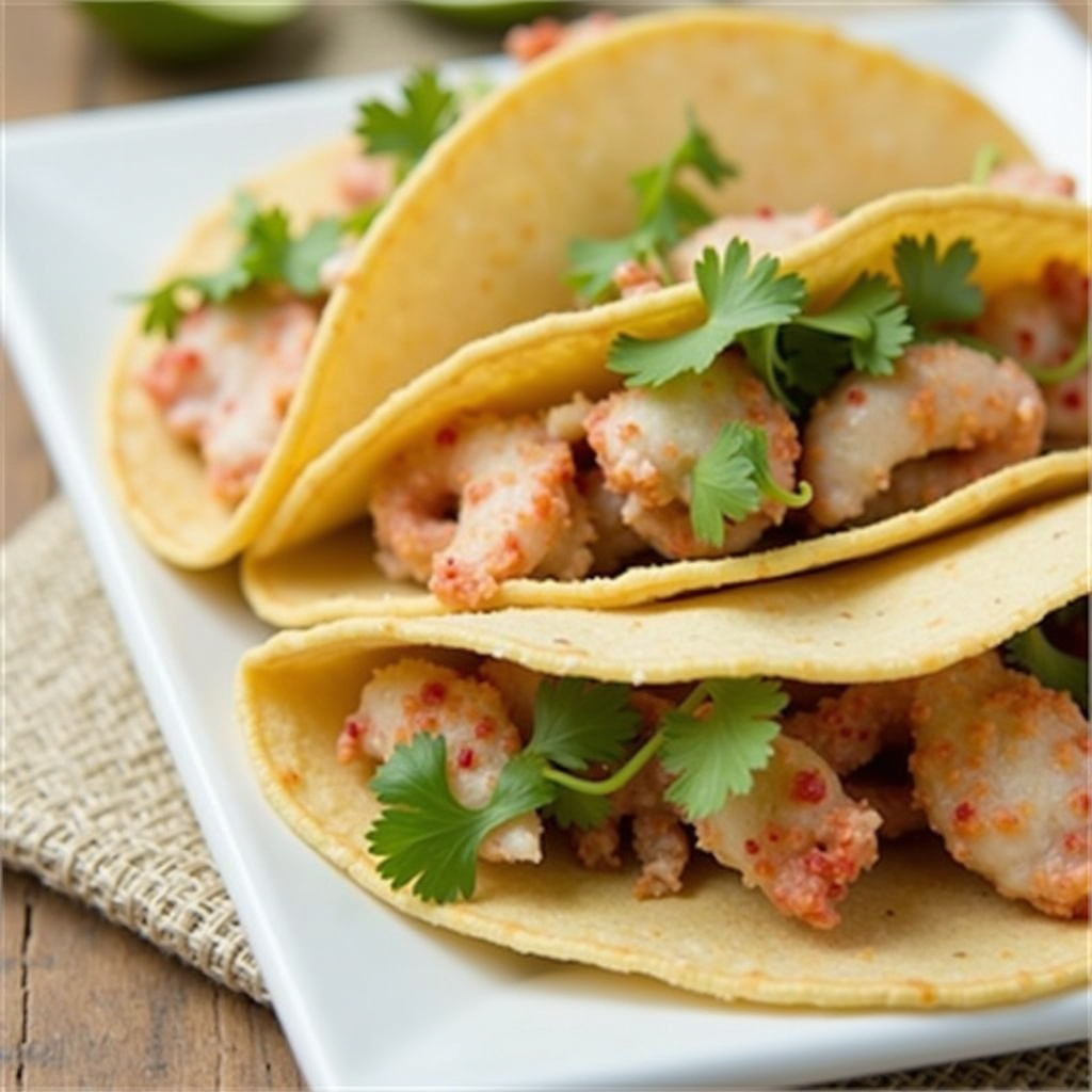 Krabben- und Kaktus-Tacos
