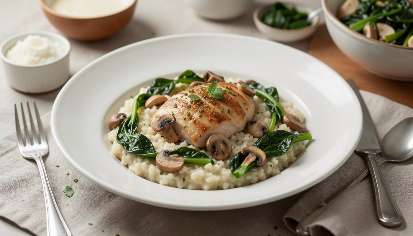 Swiss Risotto Elegant Chicken and Mushroom Risotto with Swiss Chard (recipe and tips)
