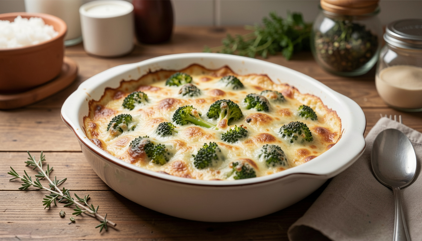 Enrobed Broccoli Gratin (recipe and tips)