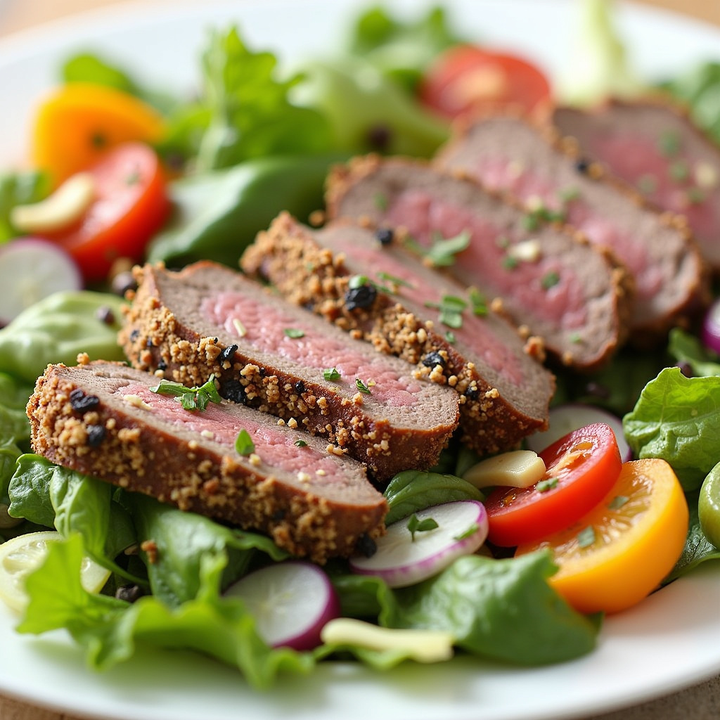 Ensalada de Bistec a la Parrilla con Vinagreta de Queso Azul (Receta y ...