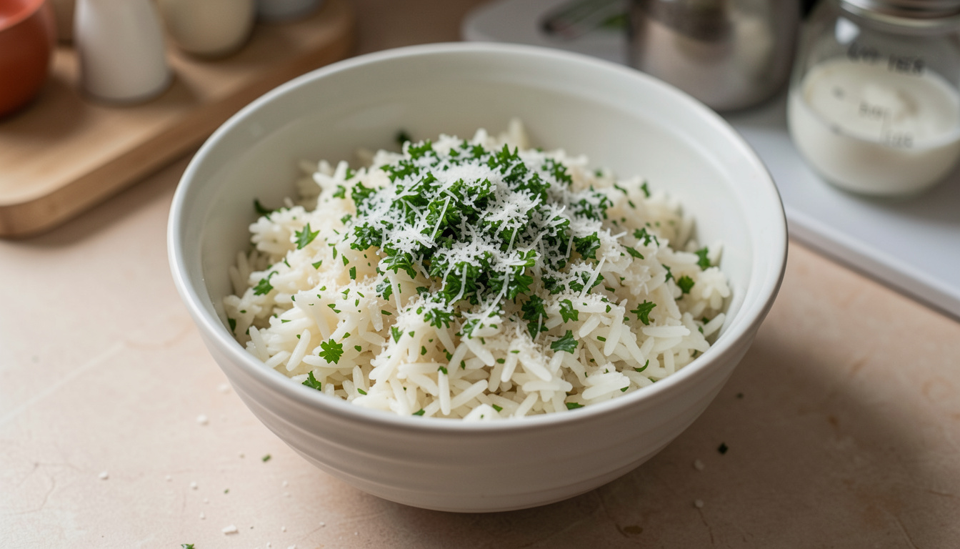 Parmesan Parsley Buttered Rice (recipe and tips)