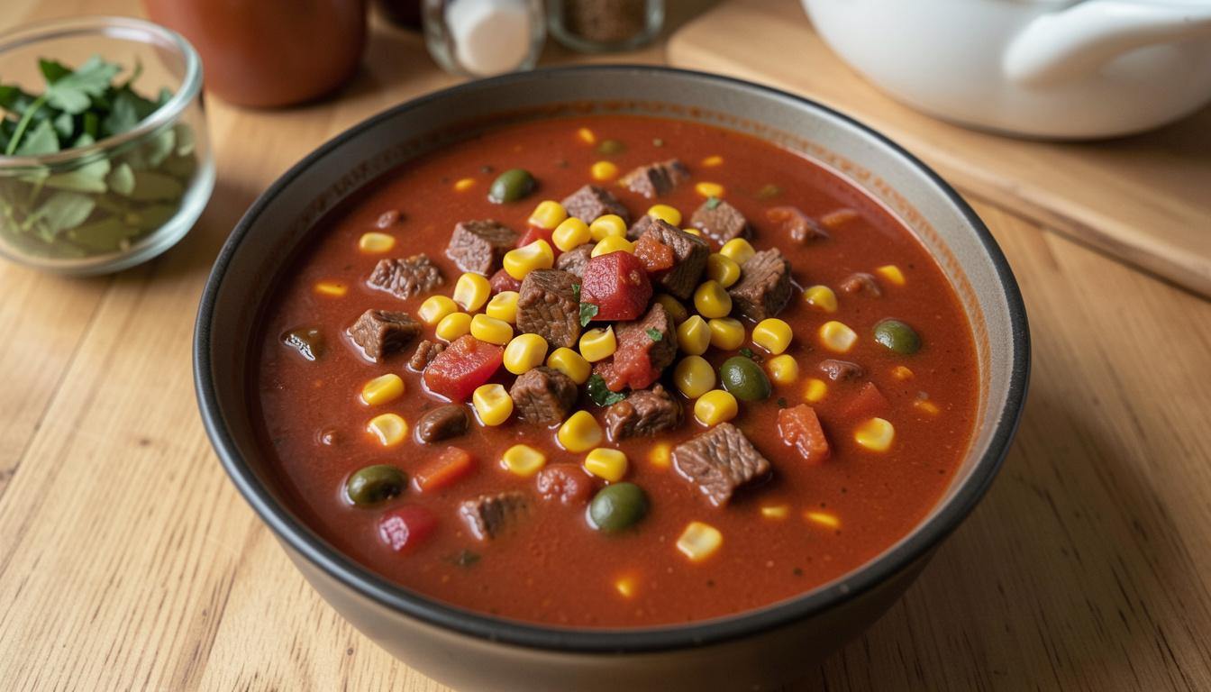 Robust Beef and Corn Chili with a Hint of Heat (recipe and tips)