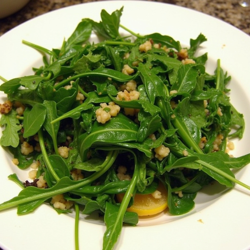 Rúcula Salteada al Ajillo con Aceite de Sésamo (Receta y consejos)