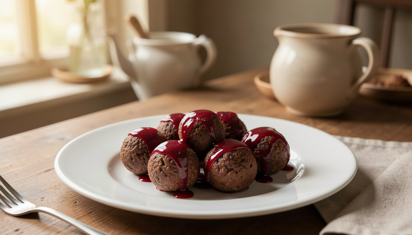 Savory Beef Orbs with Ruby Glaze (recipe and tips)