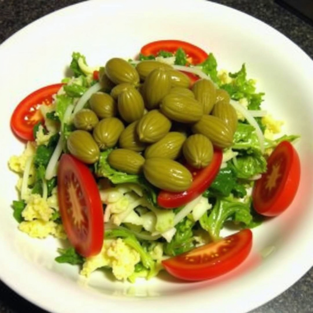 Ensalada Sencilla y Rápida con Lechuga Romana, Tomate y Pepinillos ...