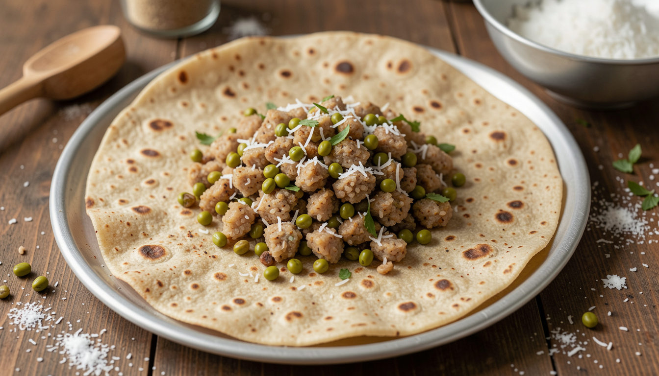 Spiced Rice Flour Flatbread with Mung Bean and Coconut (recipe and tips)