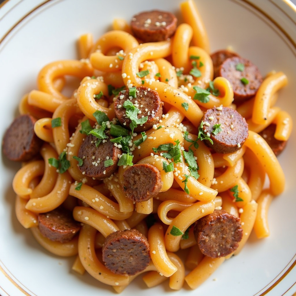 Würzige Wurst-Pfannen-Pasta (Rezept und Tipps)